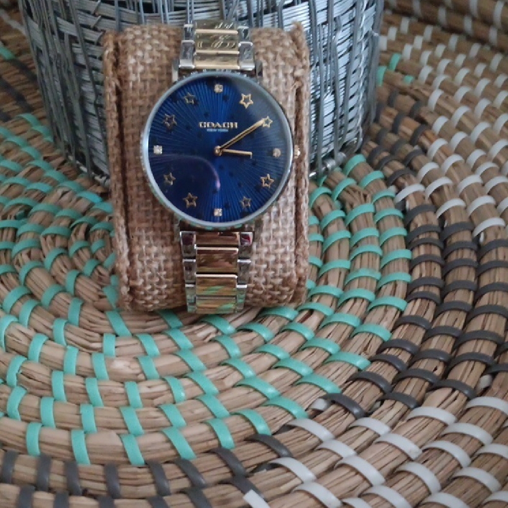 Coach Blue and Gold Men's Watch